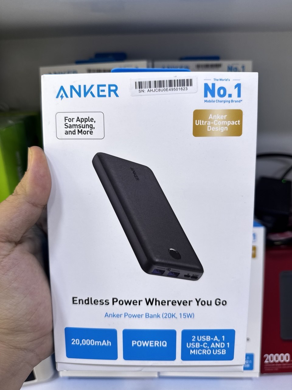 پاوربانک 20000 هزار 15 وات Anker مدل A1268