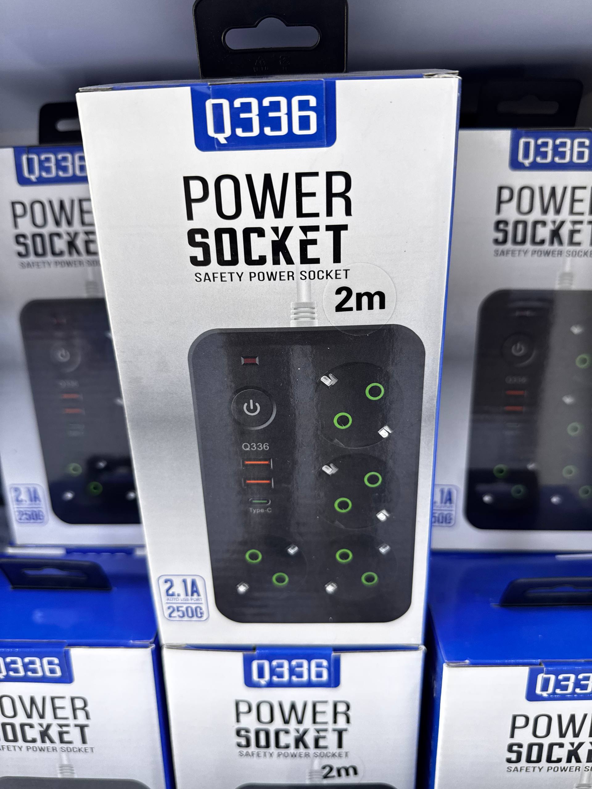 چندراهی برق چهار سوکت POWER SOCKET Q336