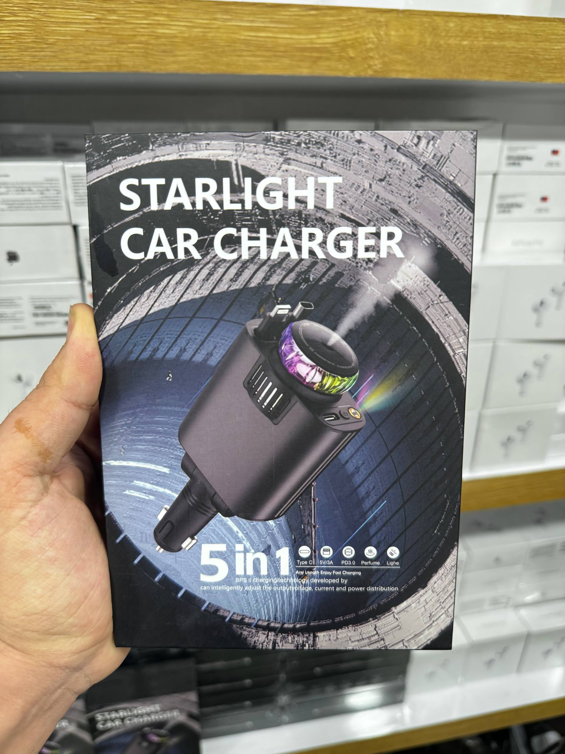 شارژر فندکی شش کاره بخور دار و Rgb دار