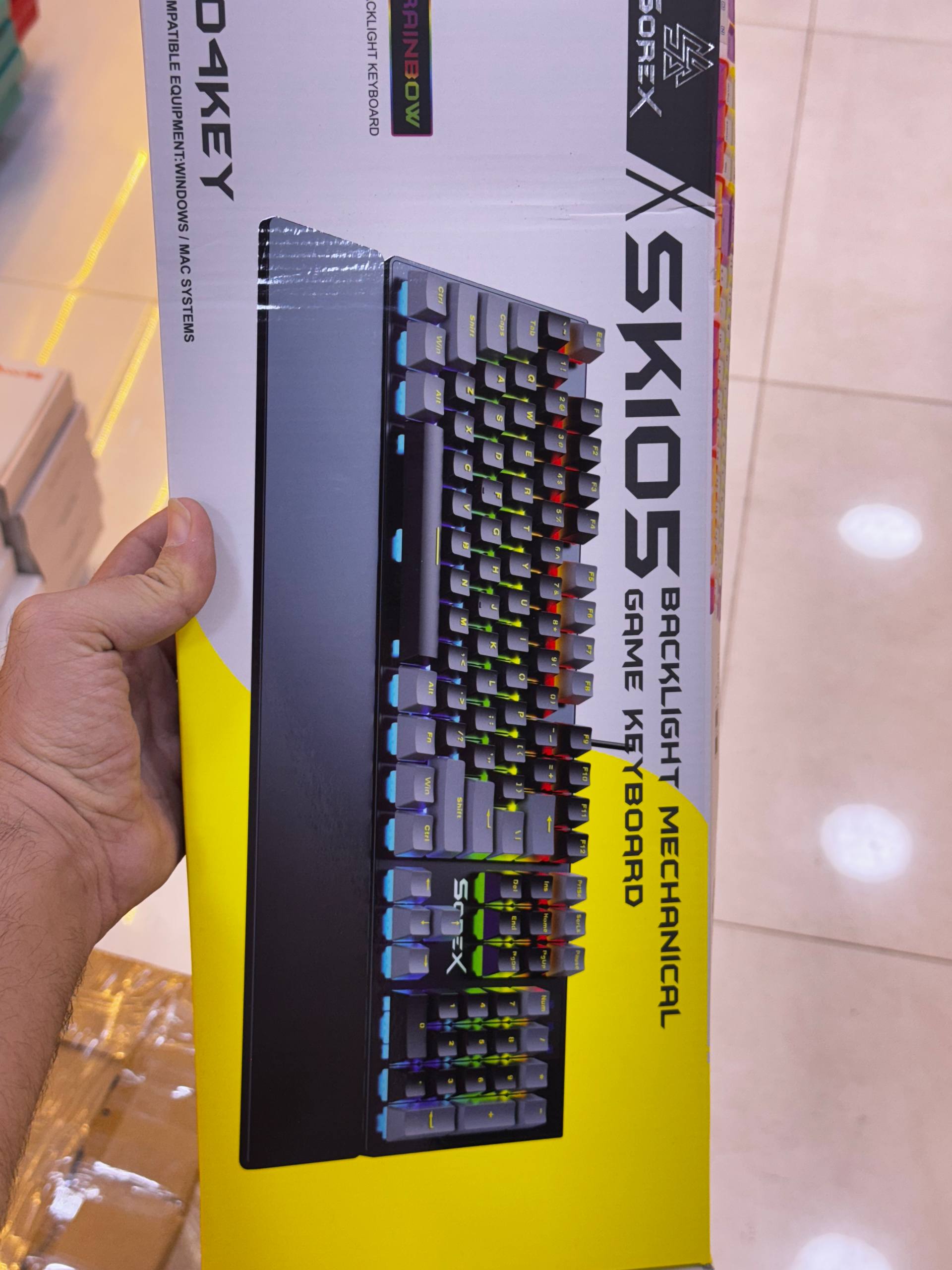 کیبورد مکانیکی چراغ هفت رنگ SOREX
