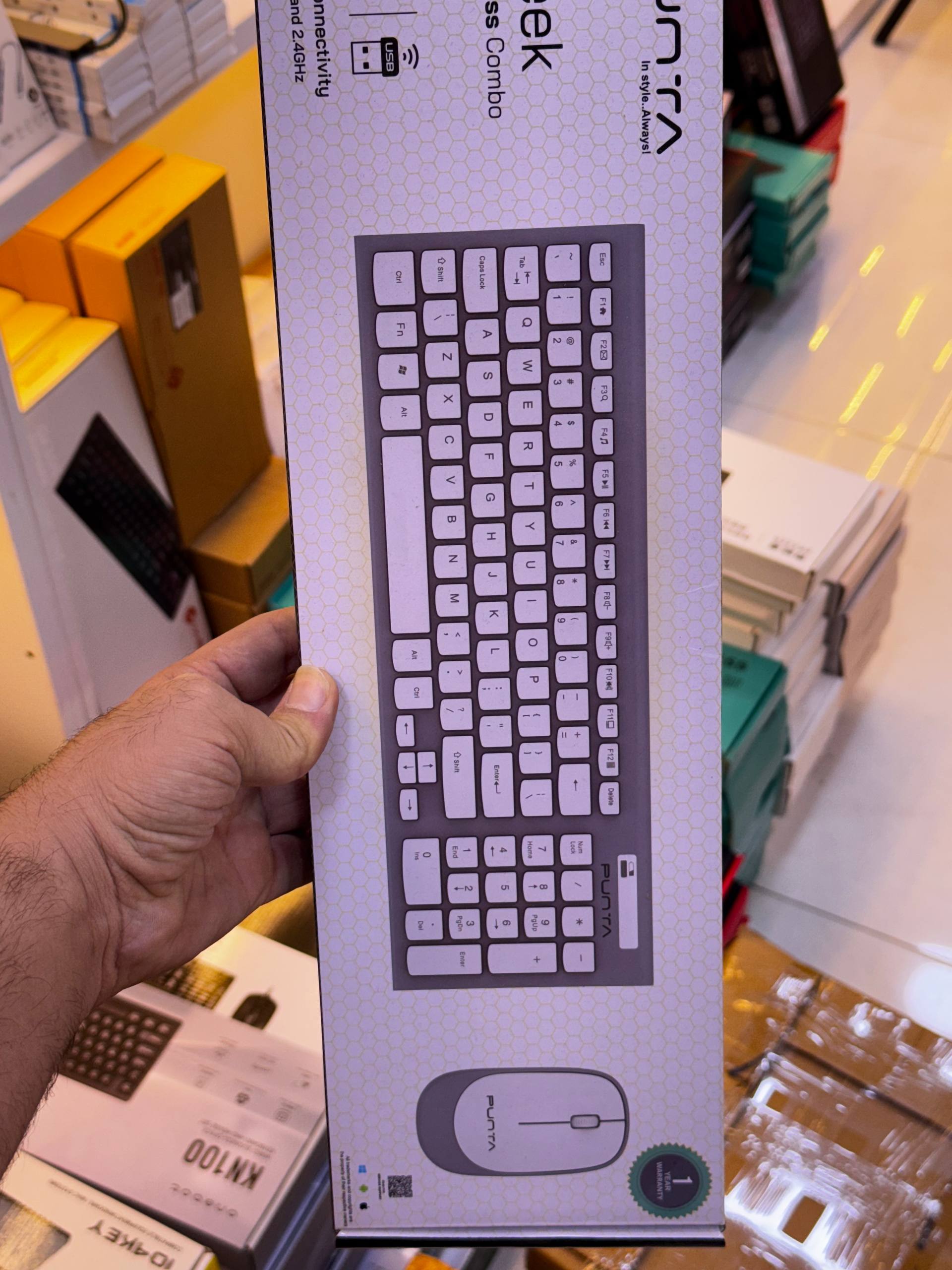 ست ماوس و کیبورد بی سیم دانگل دار آئولا AC308