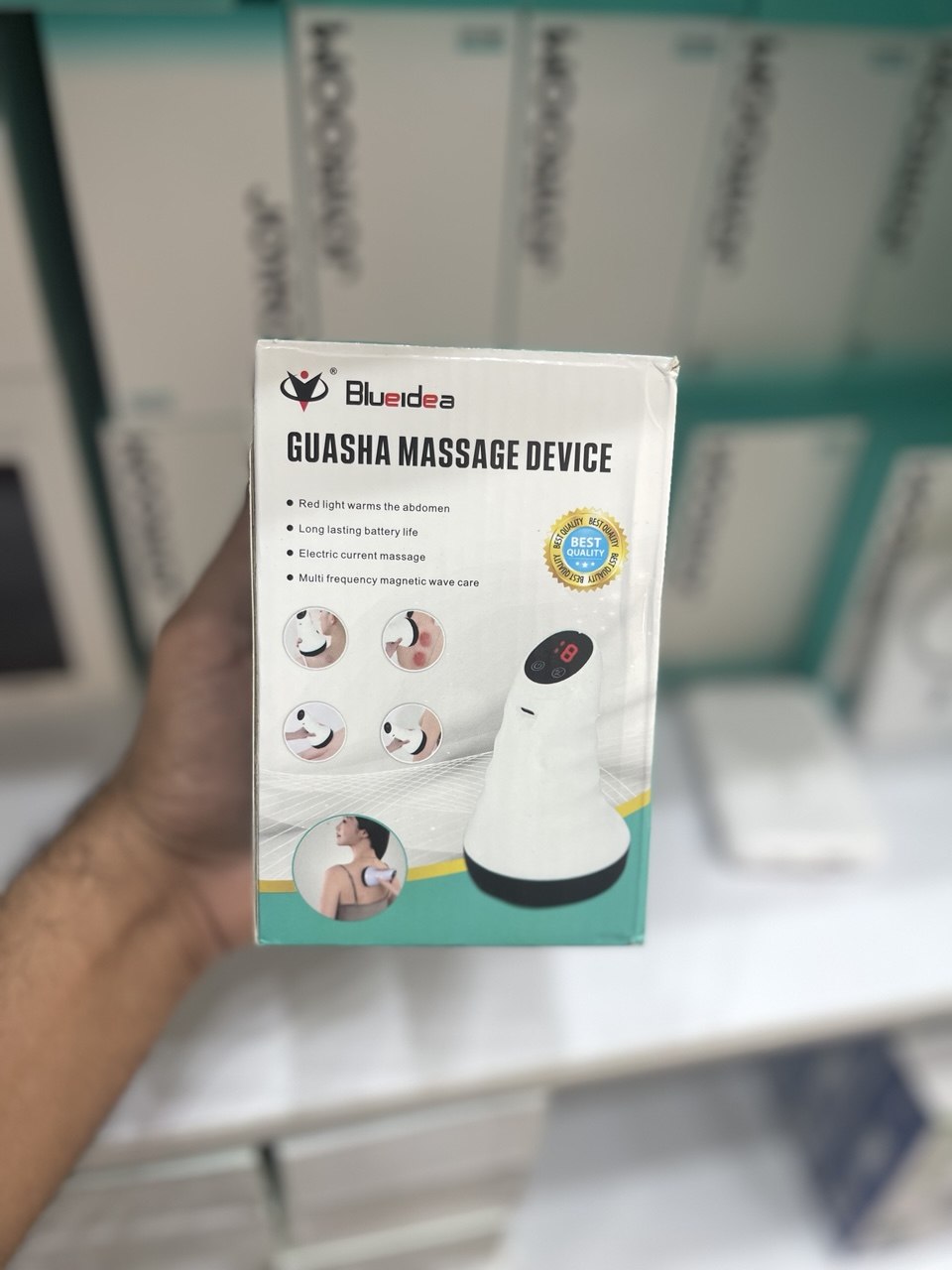 ماساژور بادکش و سنگ داغ بلوآیدیا مدل BLD188