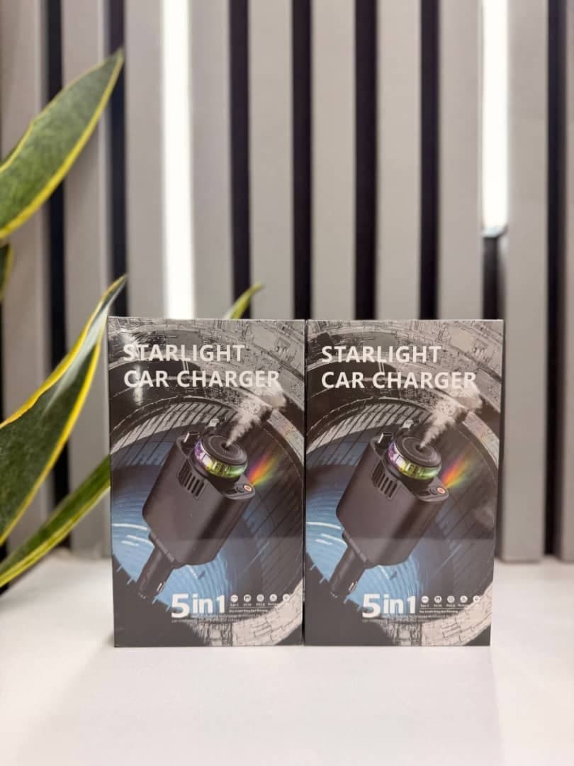 شارژر فندکی خوشبوکننده دار با نور Starlight 5in1
