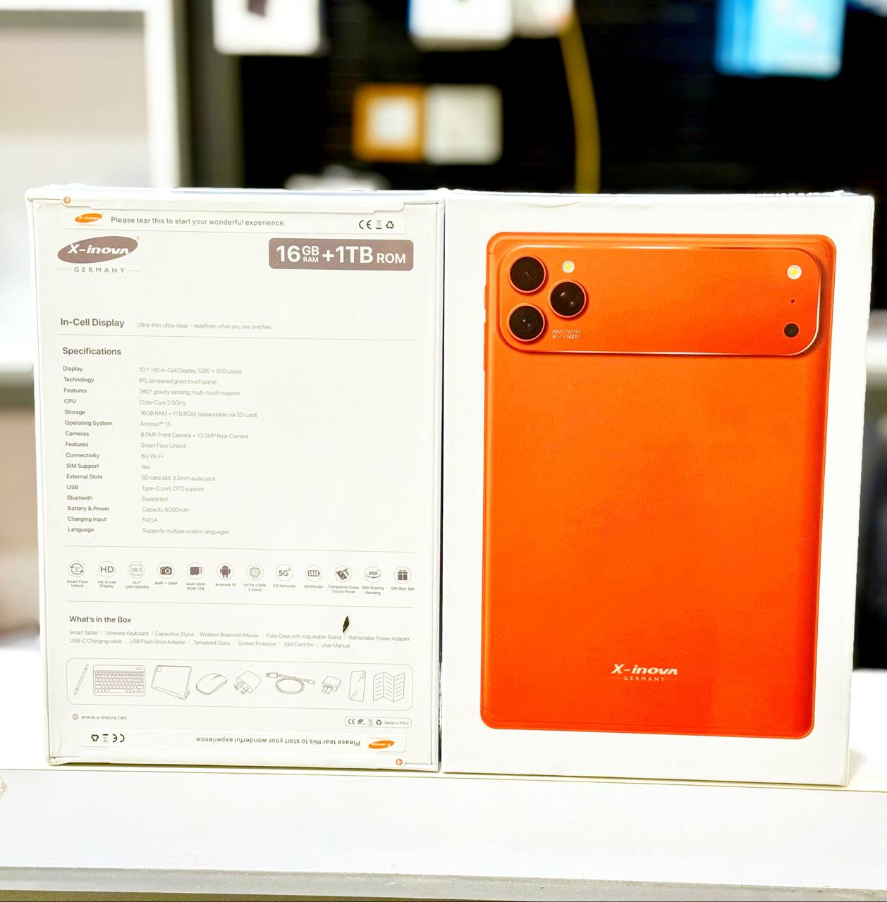 تبلت x-inova مدل tab X17 با رم 16 گیگ و حافظه 1 ترابایت طراحی اپل