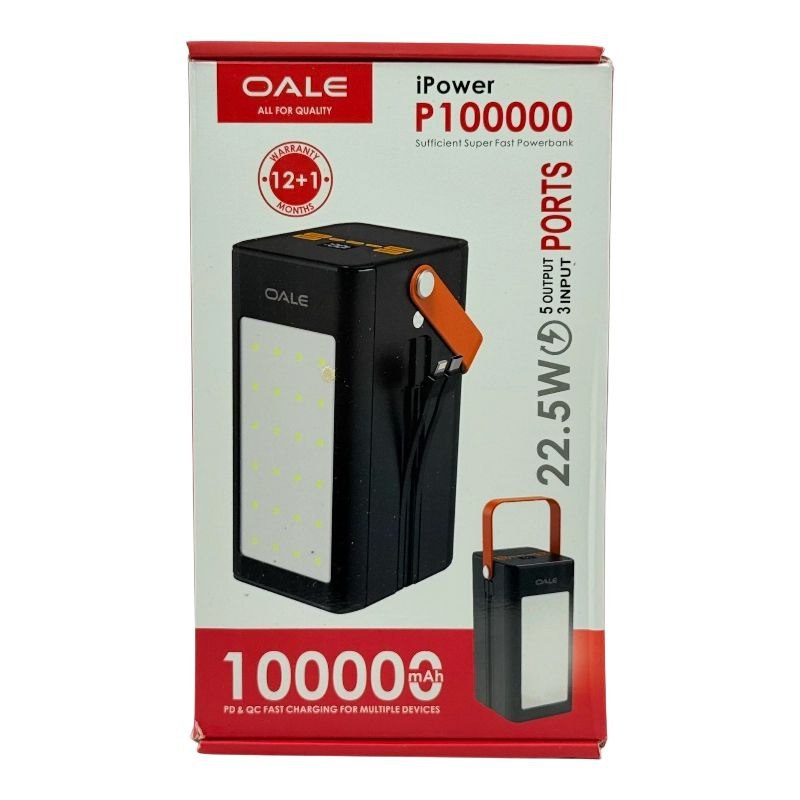 پاوربانک اولی پاور مدل P100000 ظرفیت 100000 OALEI 